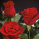 3本の赤いバラ